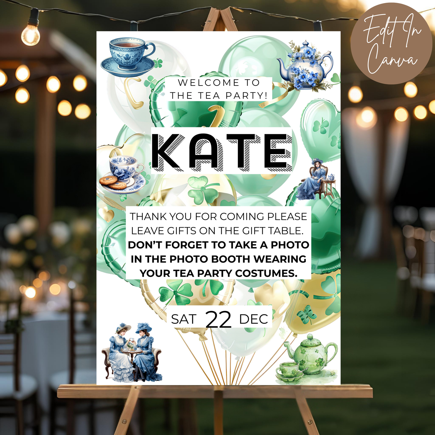 80th Birthday Welcome Sign