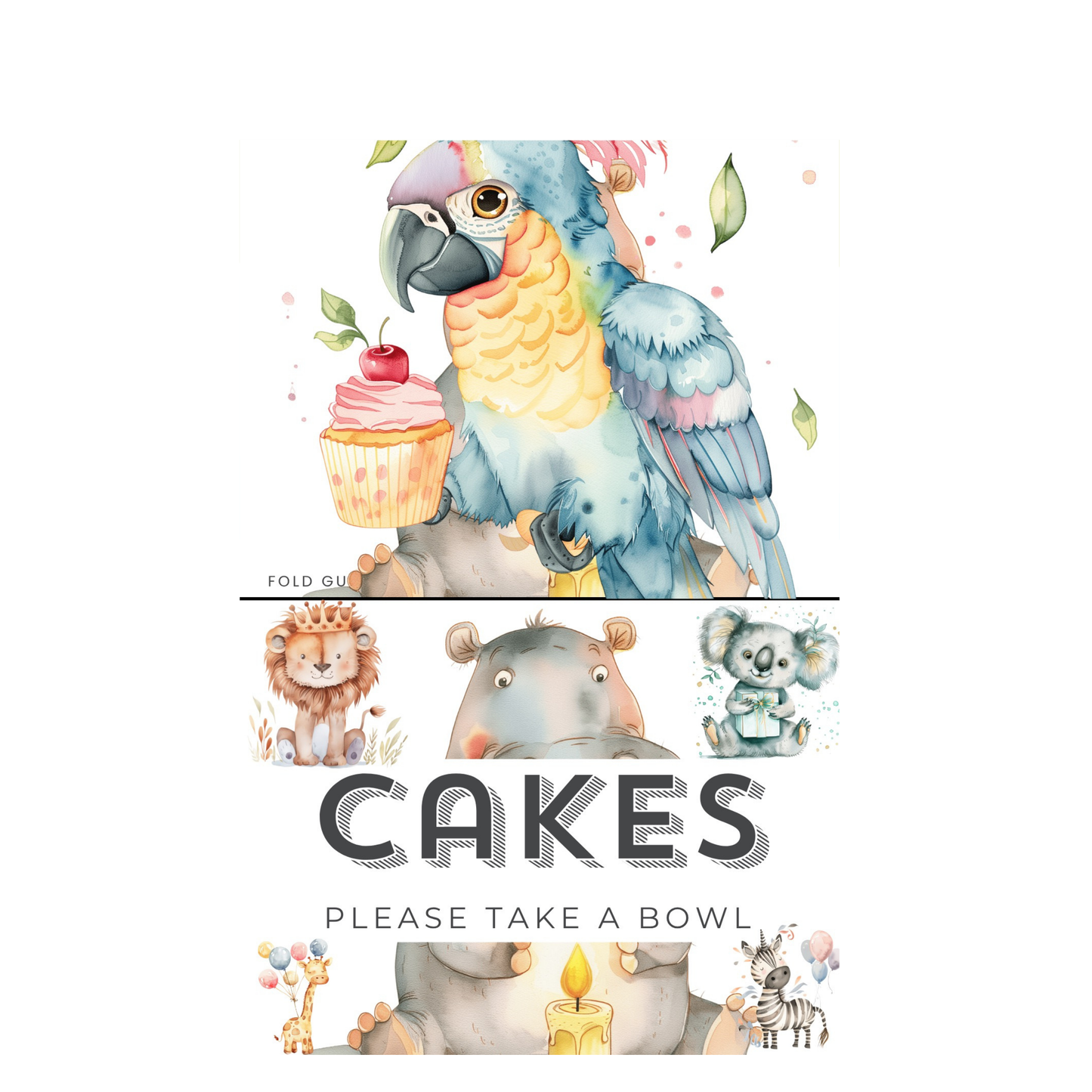 10th Birthday Food Labels