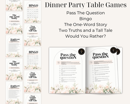 Dinner Party Table Games