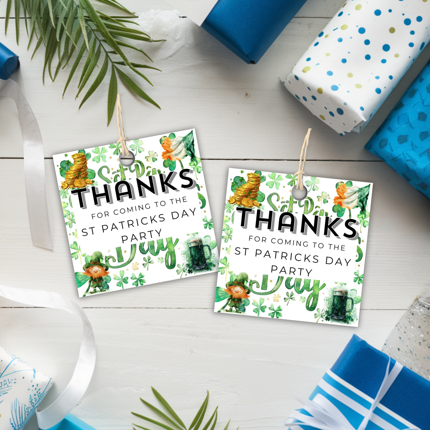 Saint Patrick's Day Thank You Tag