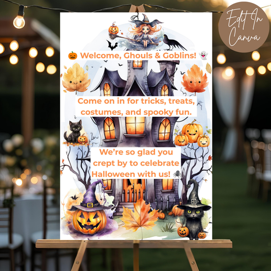 Halloween Welcome Sign