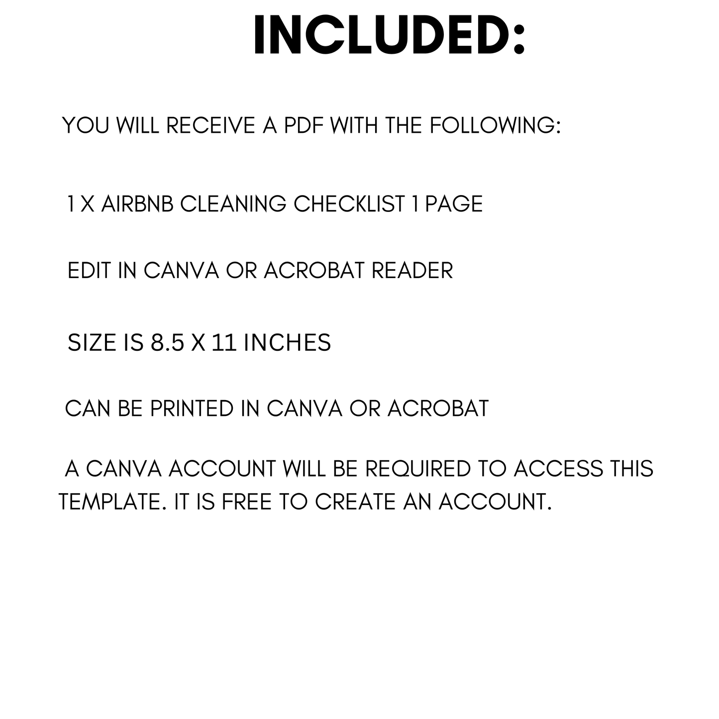 Airbnb Cleaning Checklist