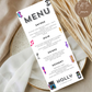 15th Birthday Menu