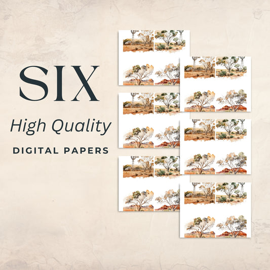 Australian Outback Cards Portrait