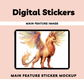 Fantasy Digital Sticker Sheet