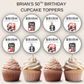 50th Birthday Cupcake Topper Man