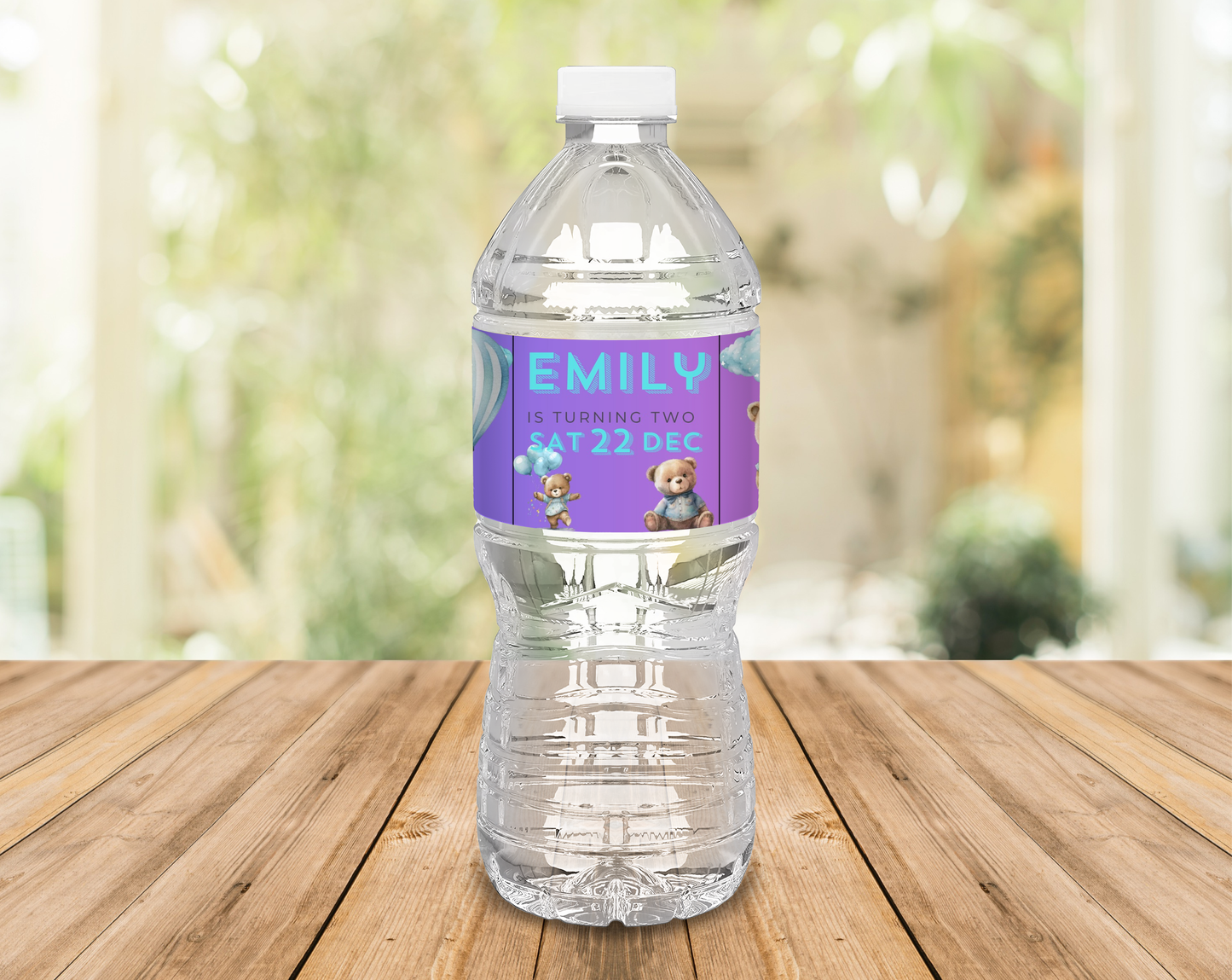 2nd Birthday Water Bottle Label Female
