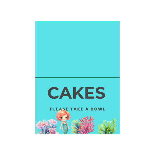 1st Birthday Food Labels