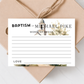 Baptism Word of Advice Card Male