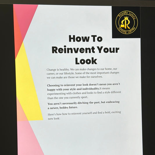 How To Reinvent Your Look