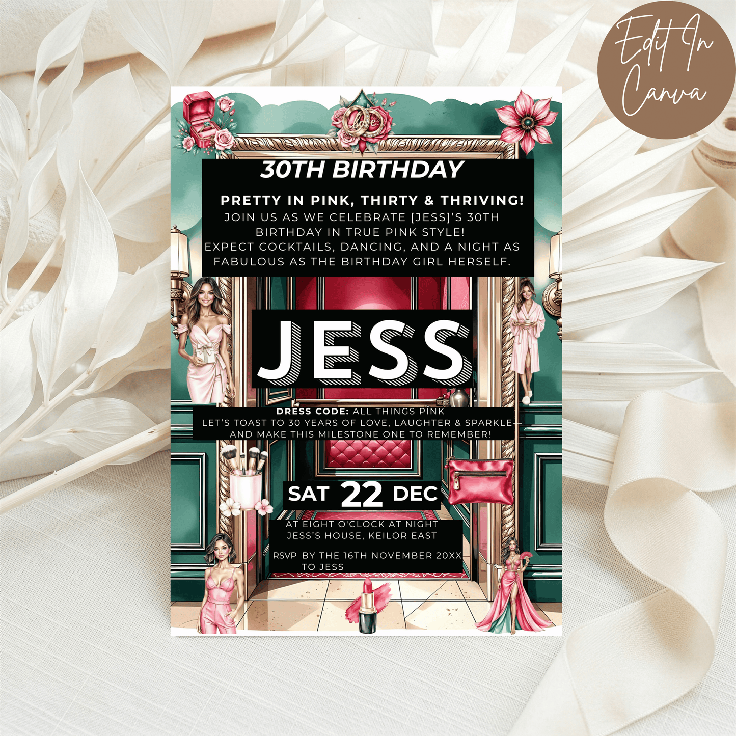 30th Birthday Invitation