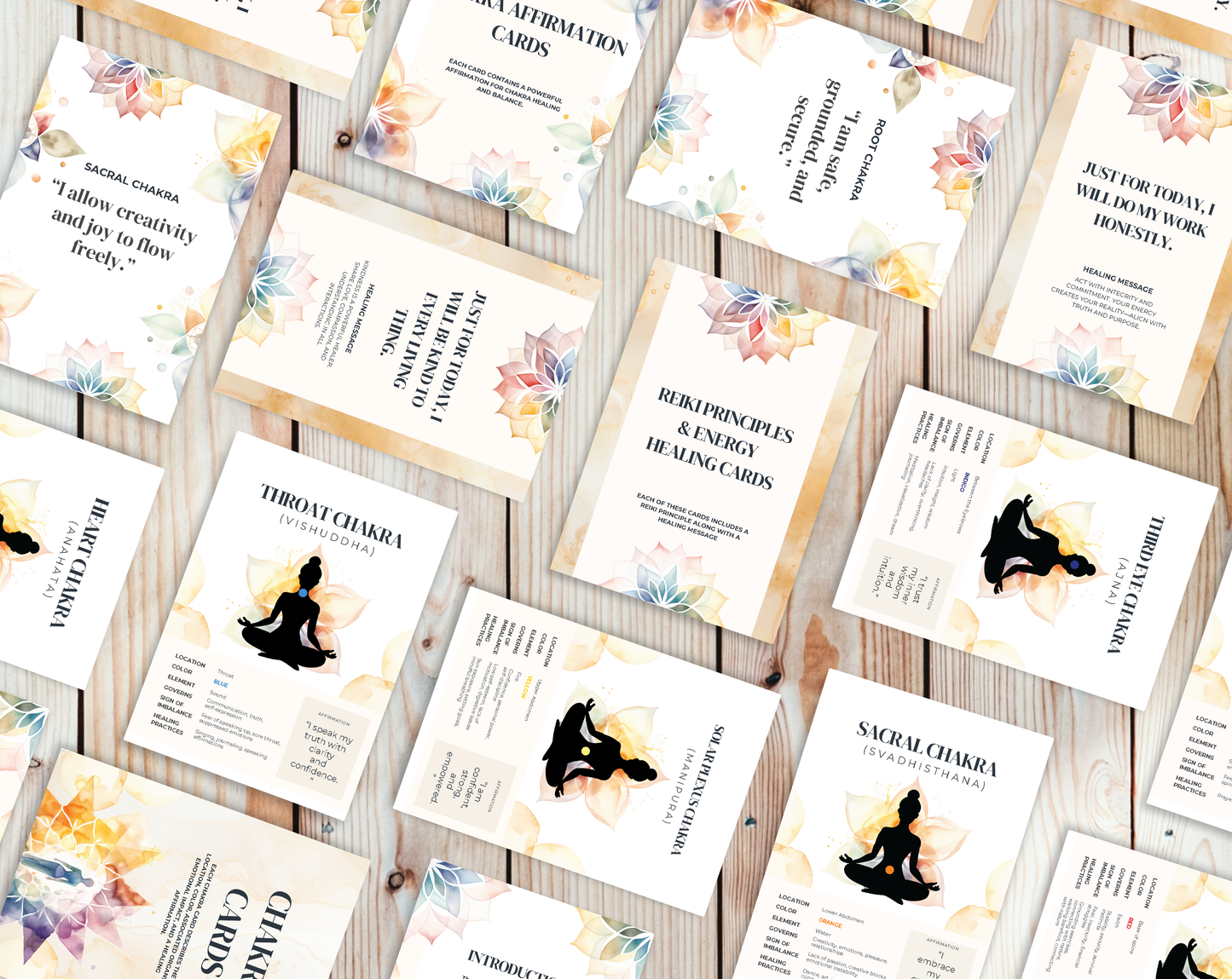 30 Chakra Affirmation Cards