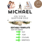 Baptism Day Card