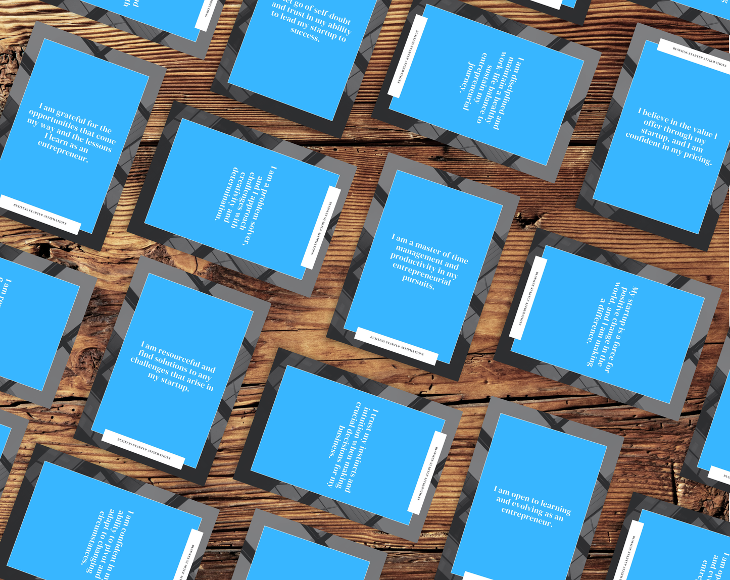 30 Business Startup Affirmation Cards