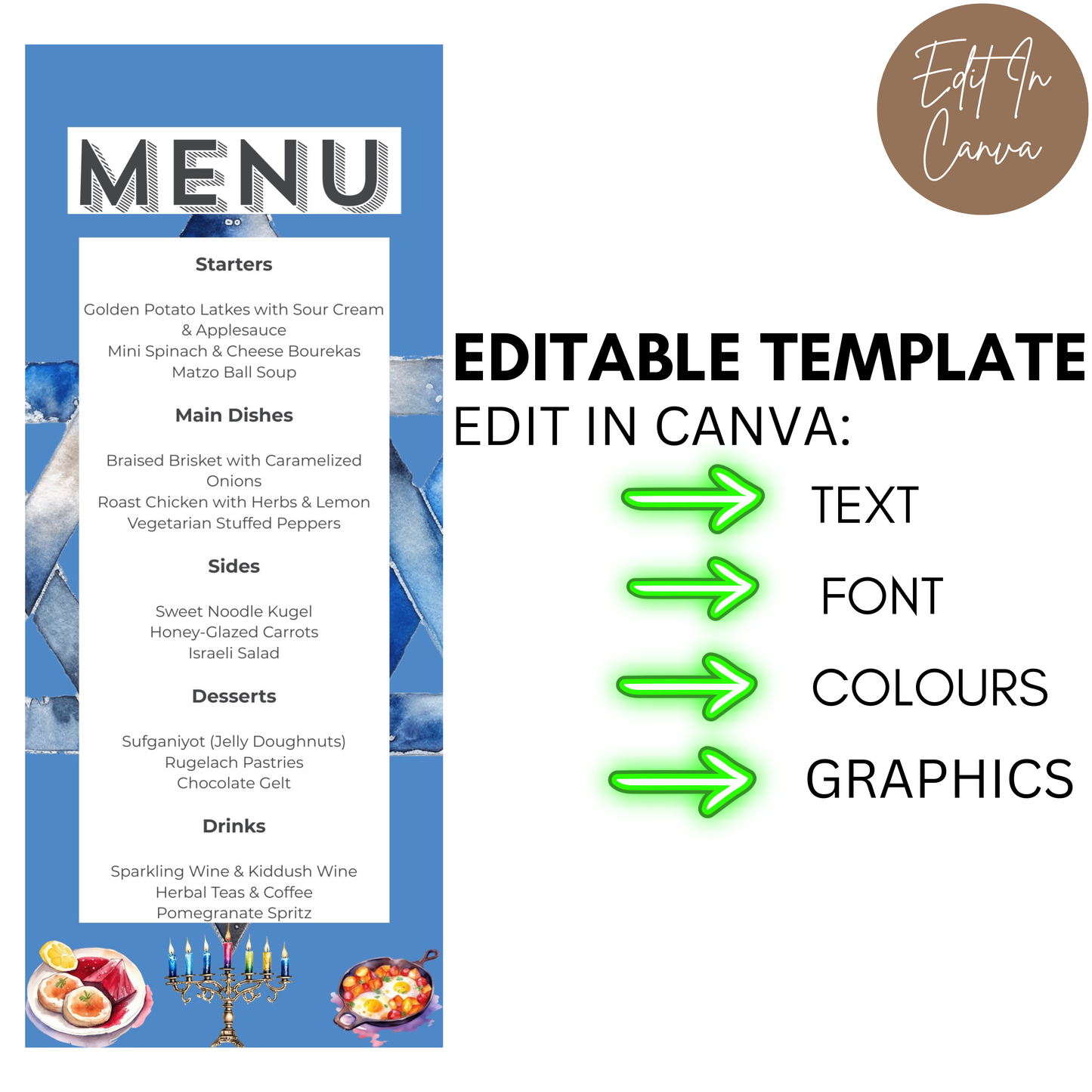 Hanukkah Menu