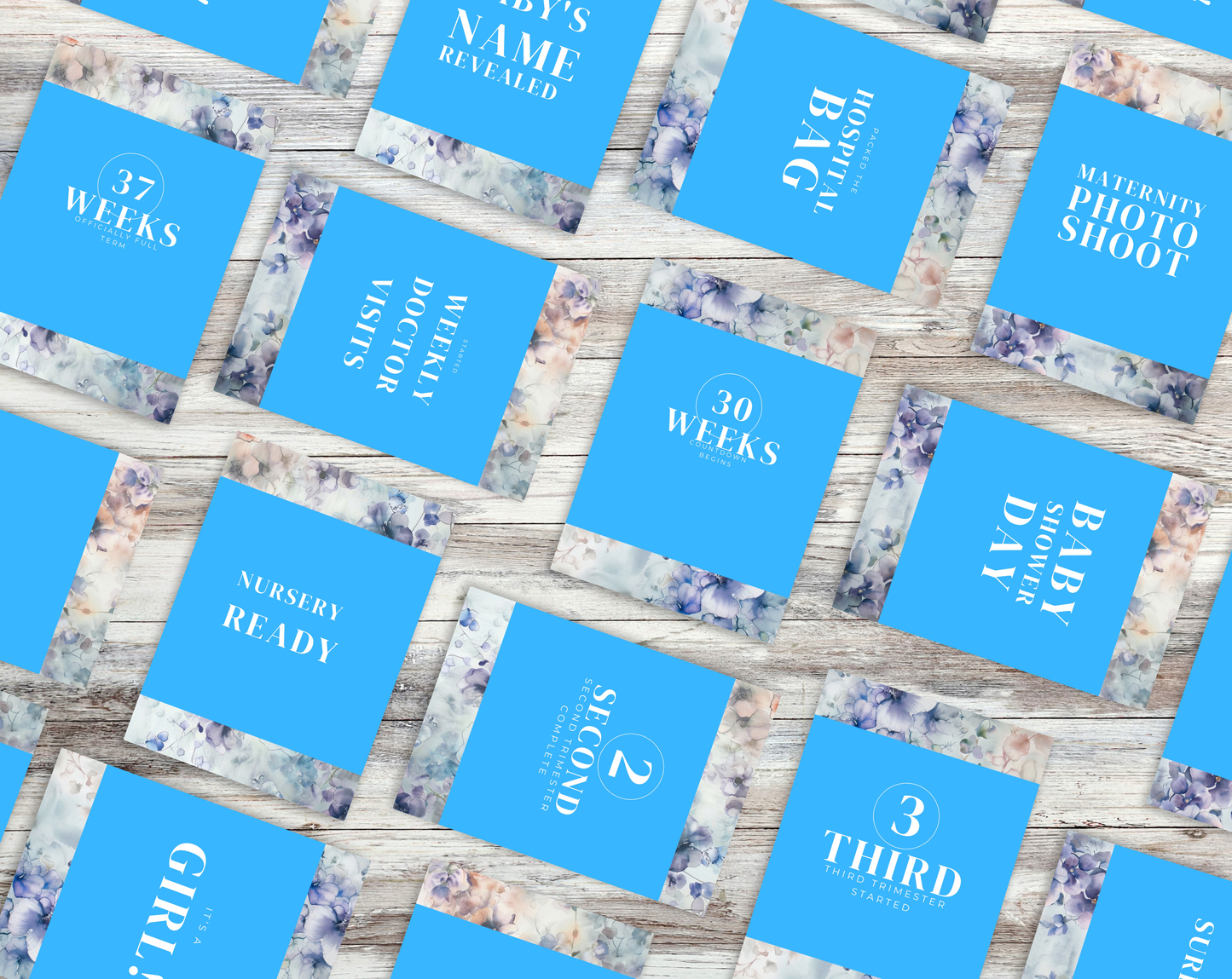 40 IVF Pregnancy Milestone Cards