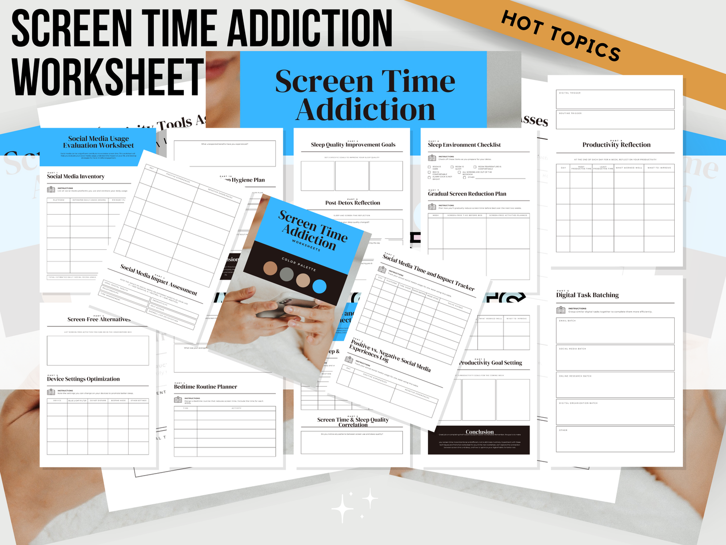 Screen Time Addiction Worksheet