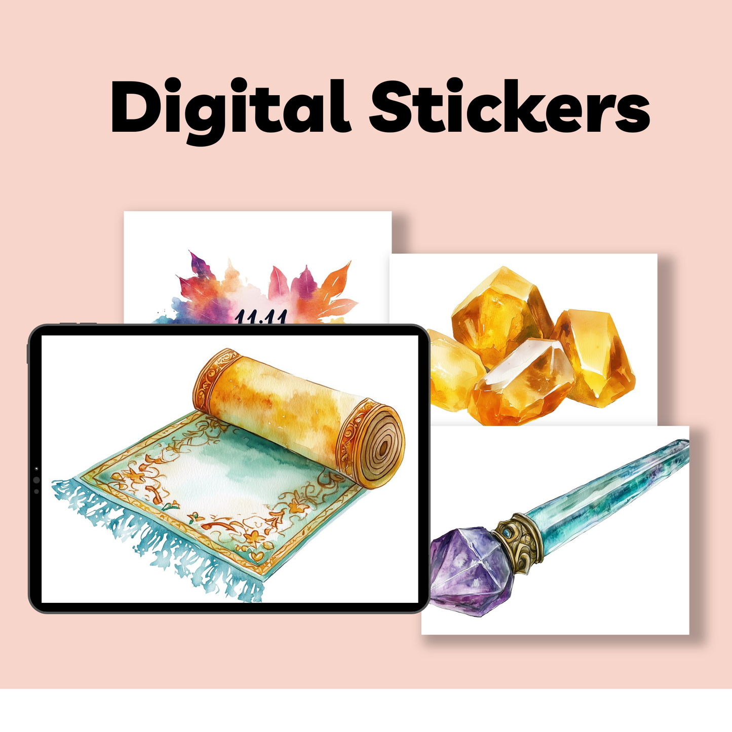Spiritual Themed Digital Sticker Sheets