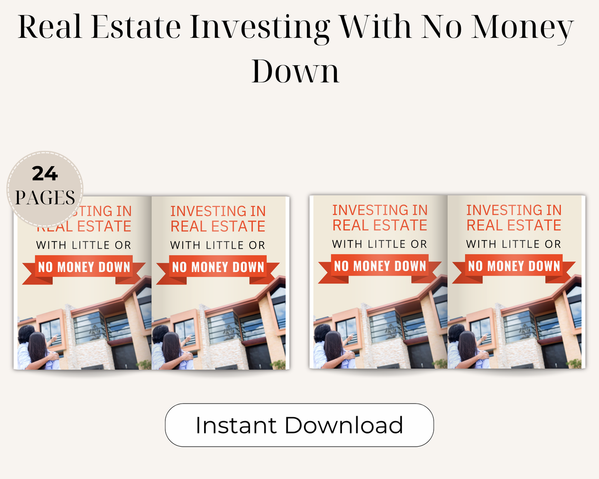 Real Estate Investing With No Money Down