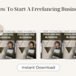 How To Start A Freelancing Business