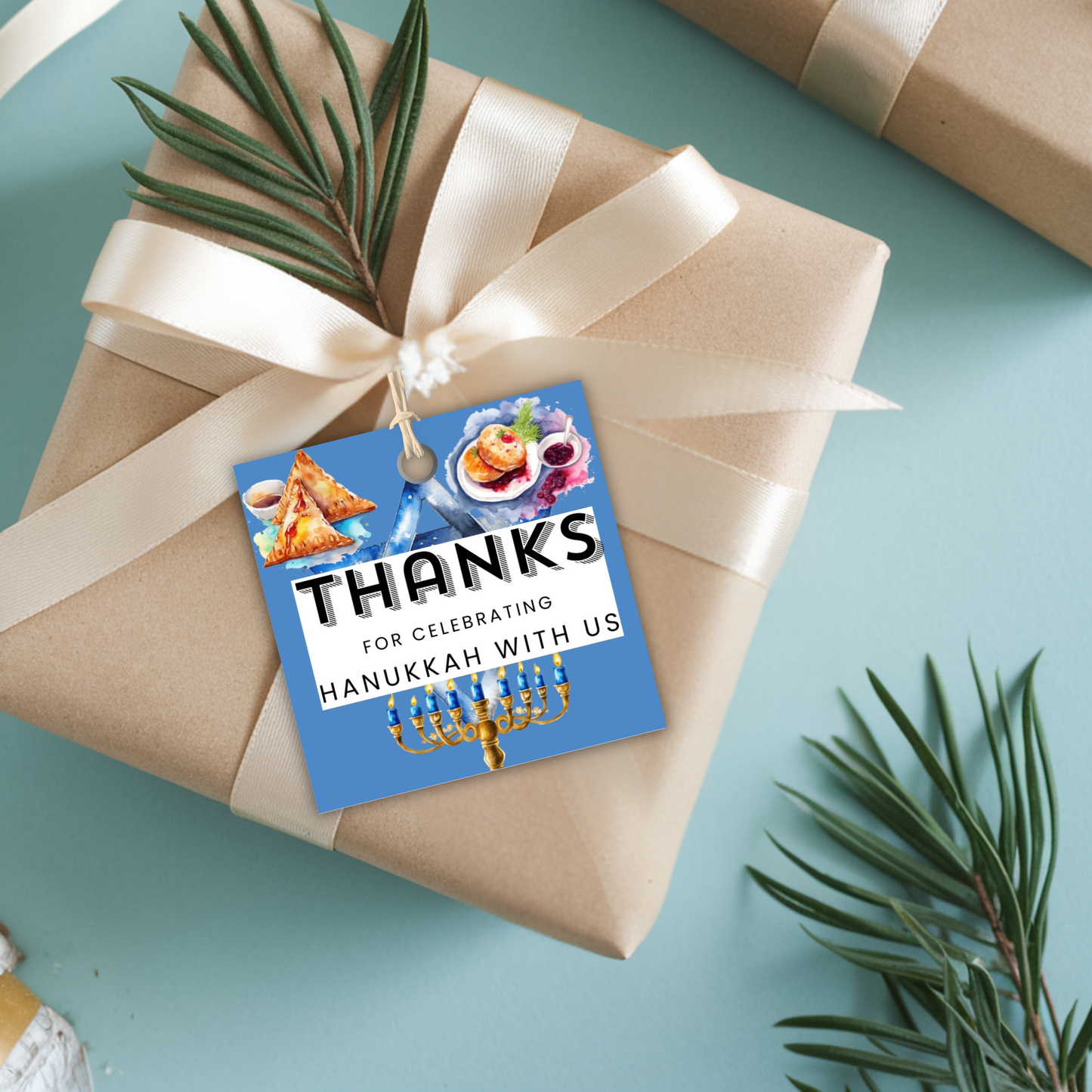 Hanukkah Thank You Tag