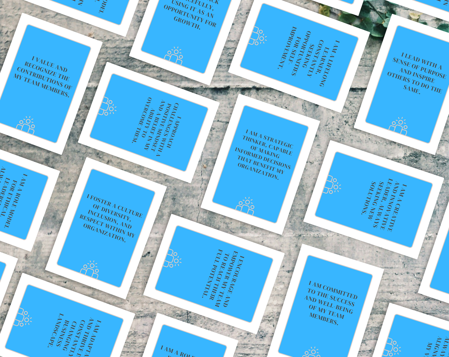 30 Business Leadership Affirmation Cards