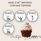 60th Birthday Cupcake Toppers Man
