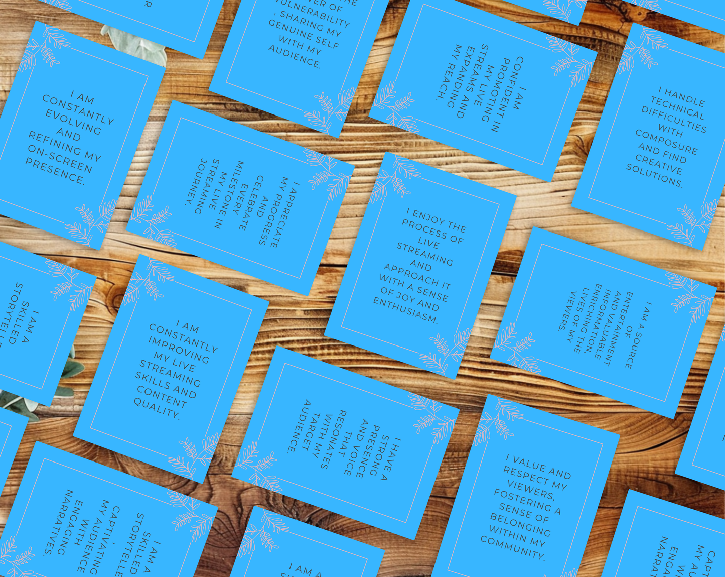 30 Streamer Affirmation Cards