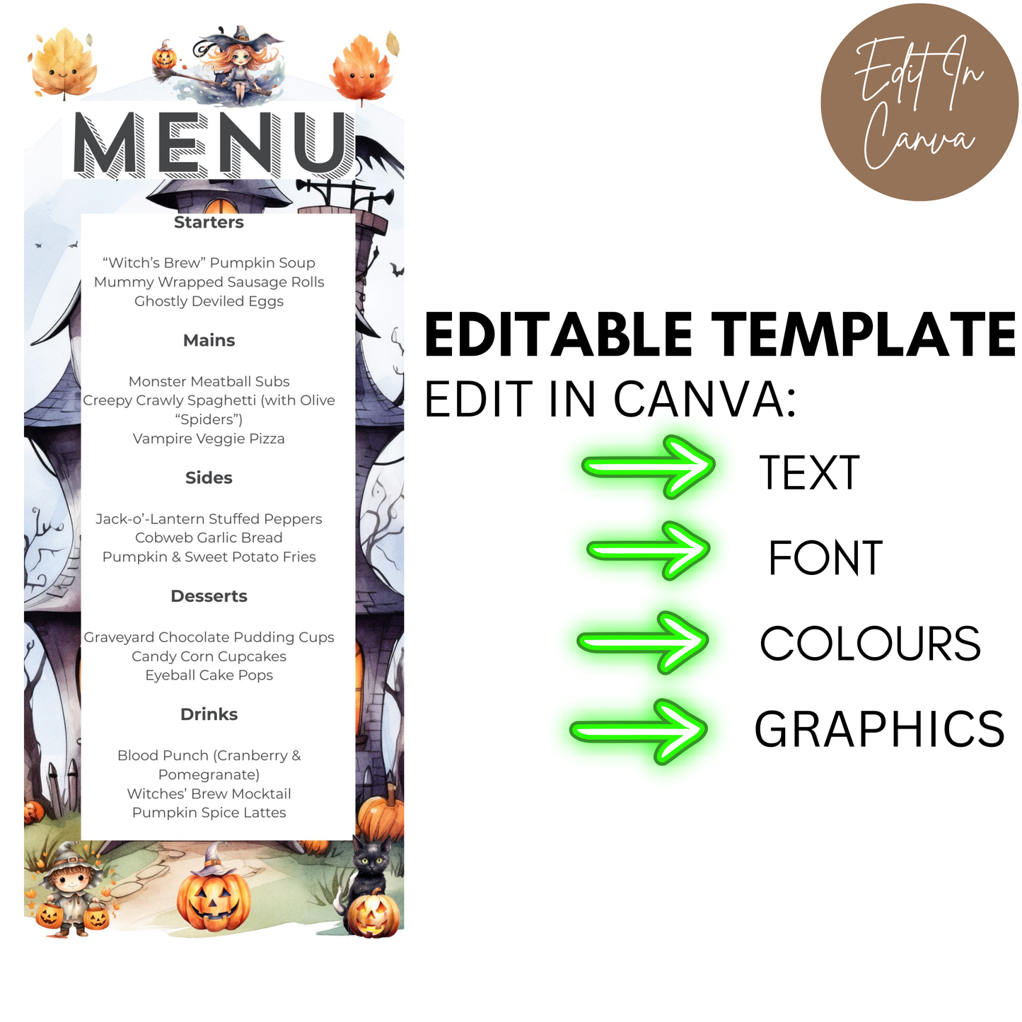 Halloween Menu