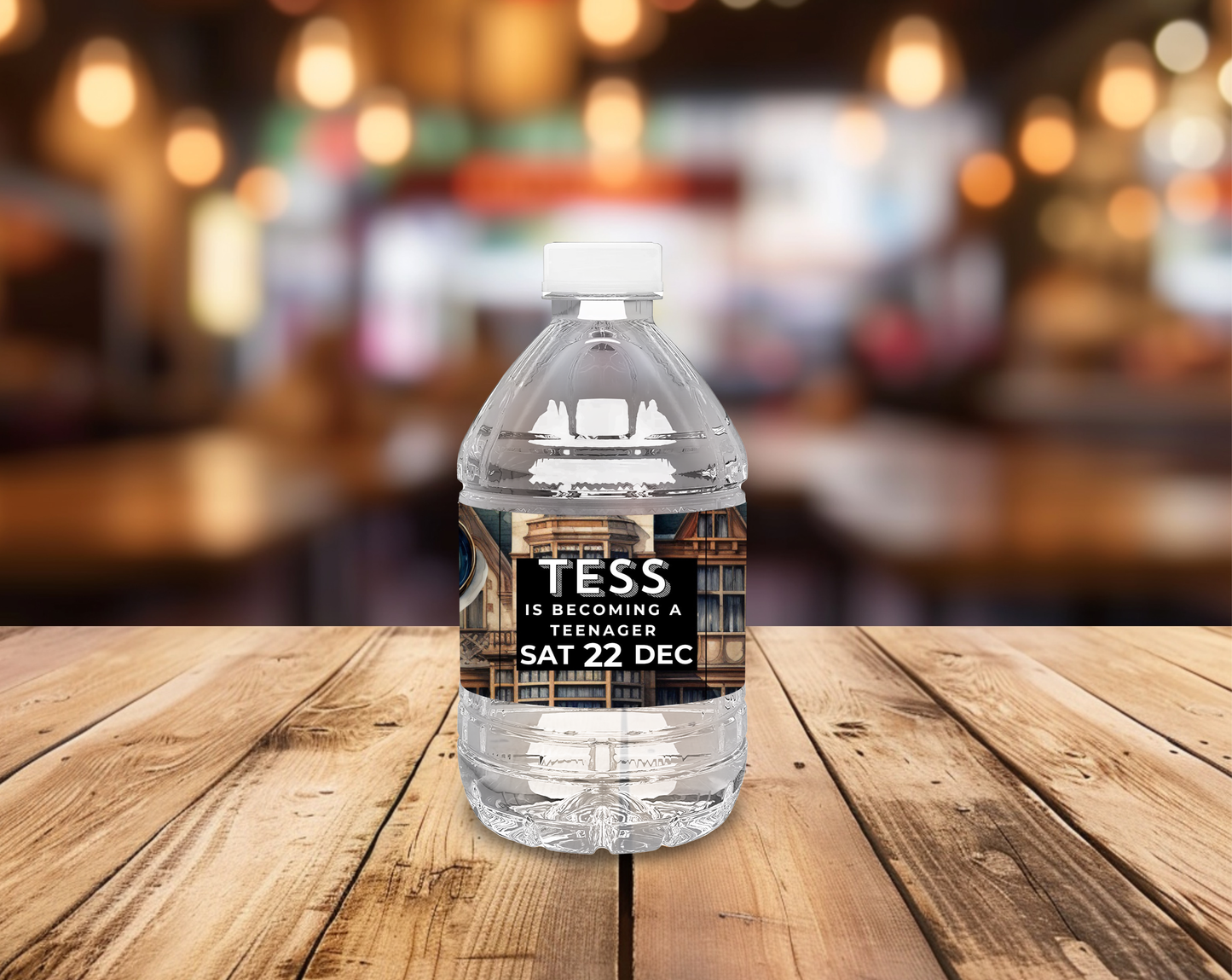13th Birthday Water Bottle Label Female