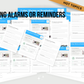 Using Alarms or Reminders