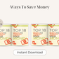 Ways To Save Money