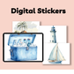 Beach Coastal Themed Digital Stickers