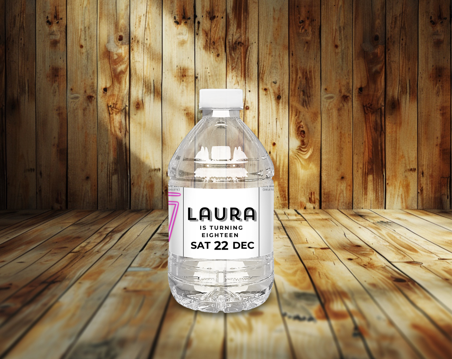 18th Birthday Water Bottle Label