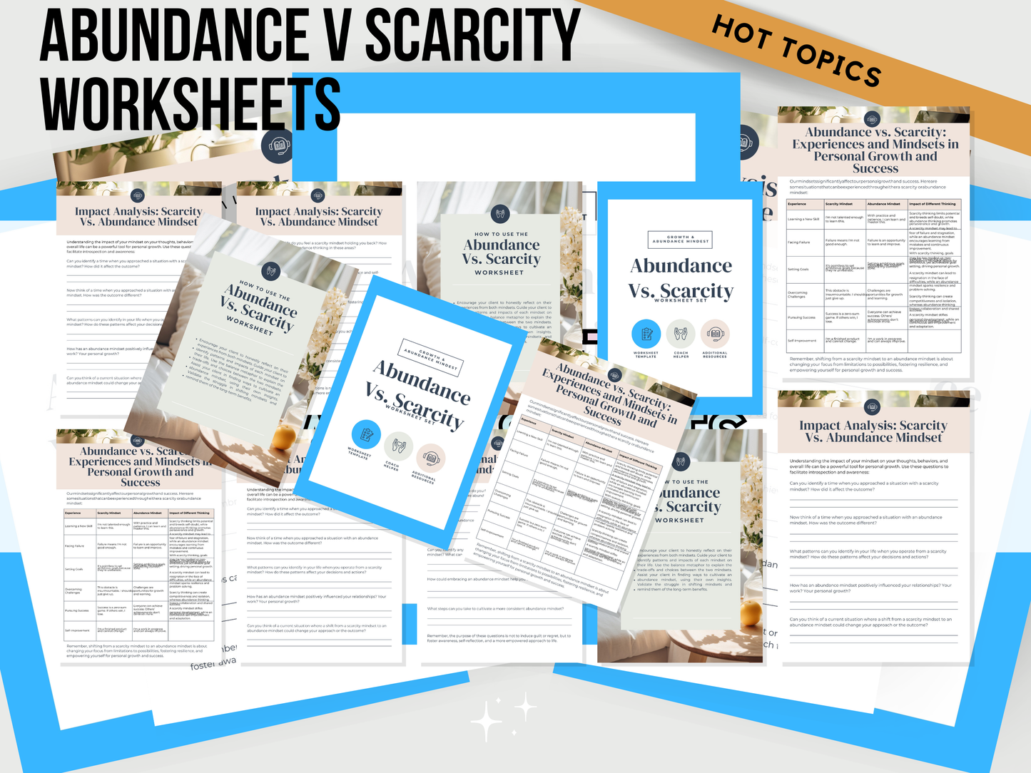 Abundance V Scarcity Worksheets