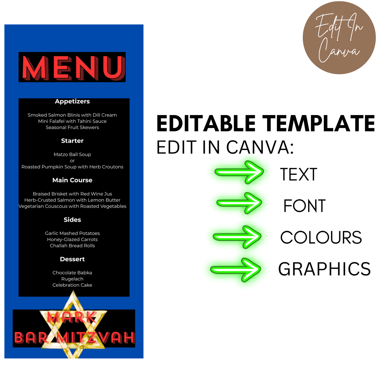Bar Mitzvah Menu
