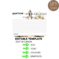 Baptism Word of Advice Card Male
