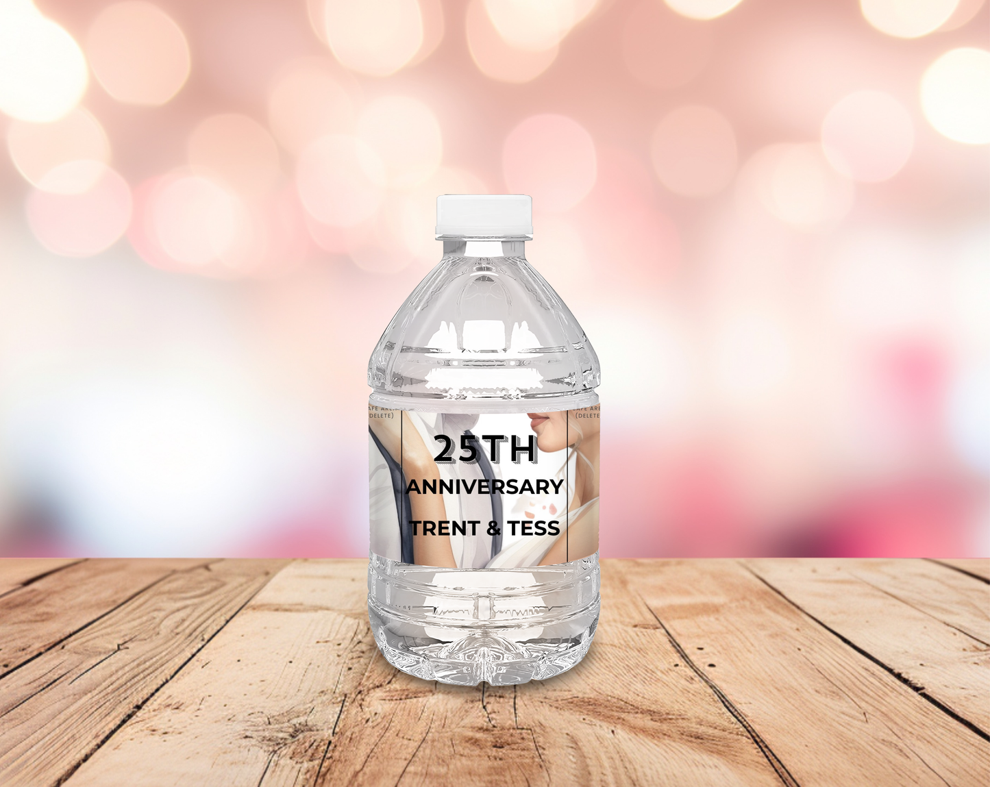 25th Anniversary Water Bottle Label