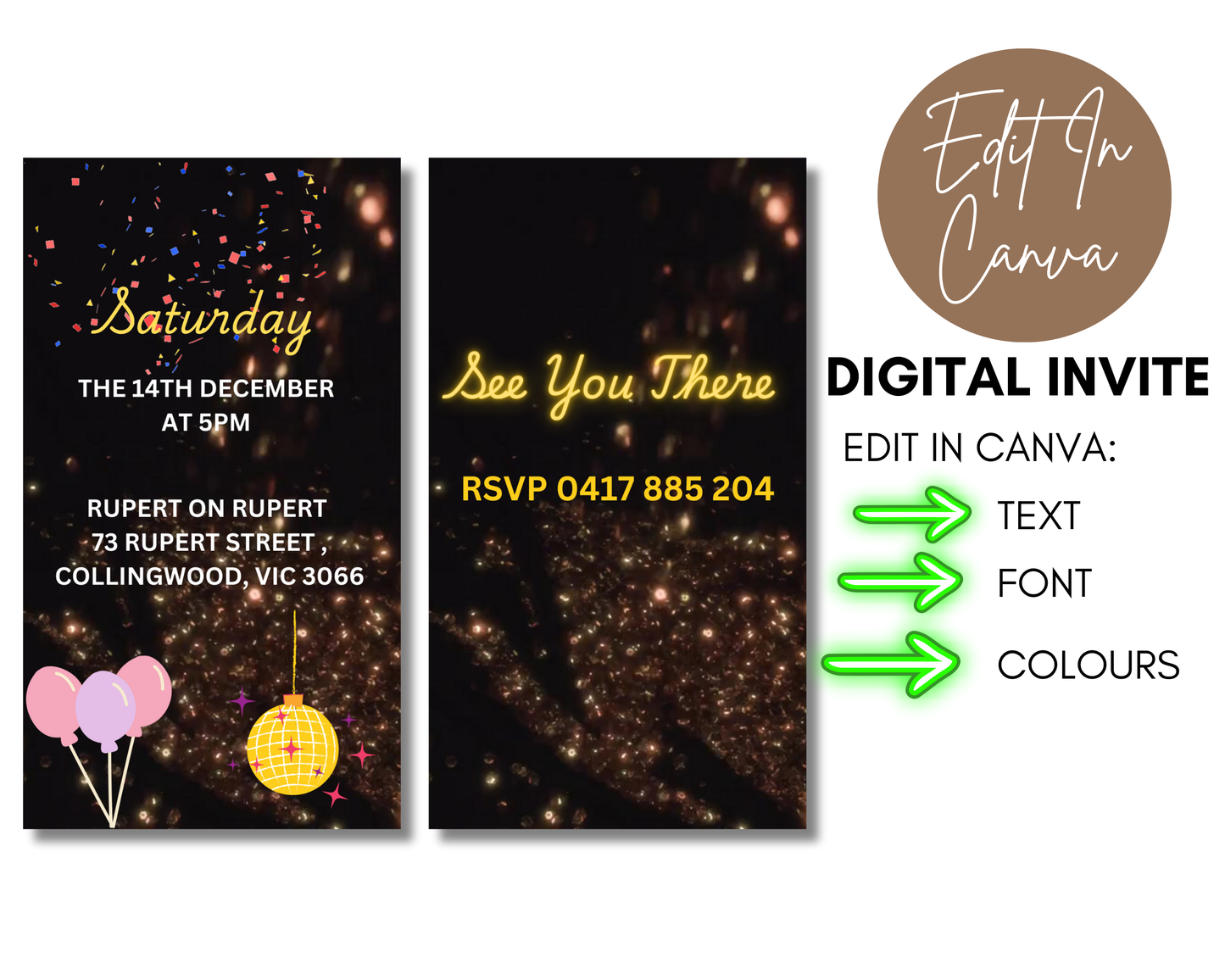 40th Birthday Video Invitation