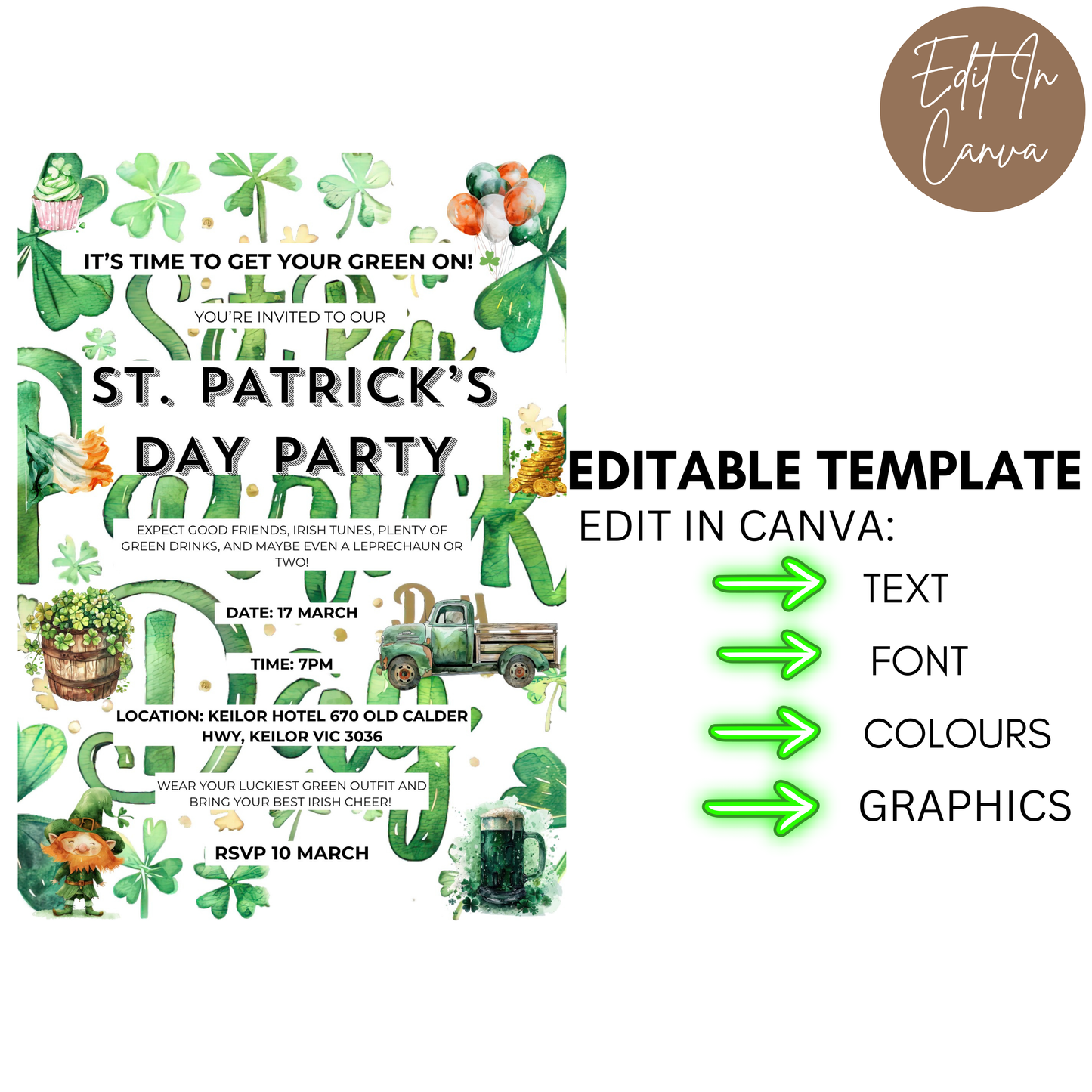 St Patricks Day Invitation