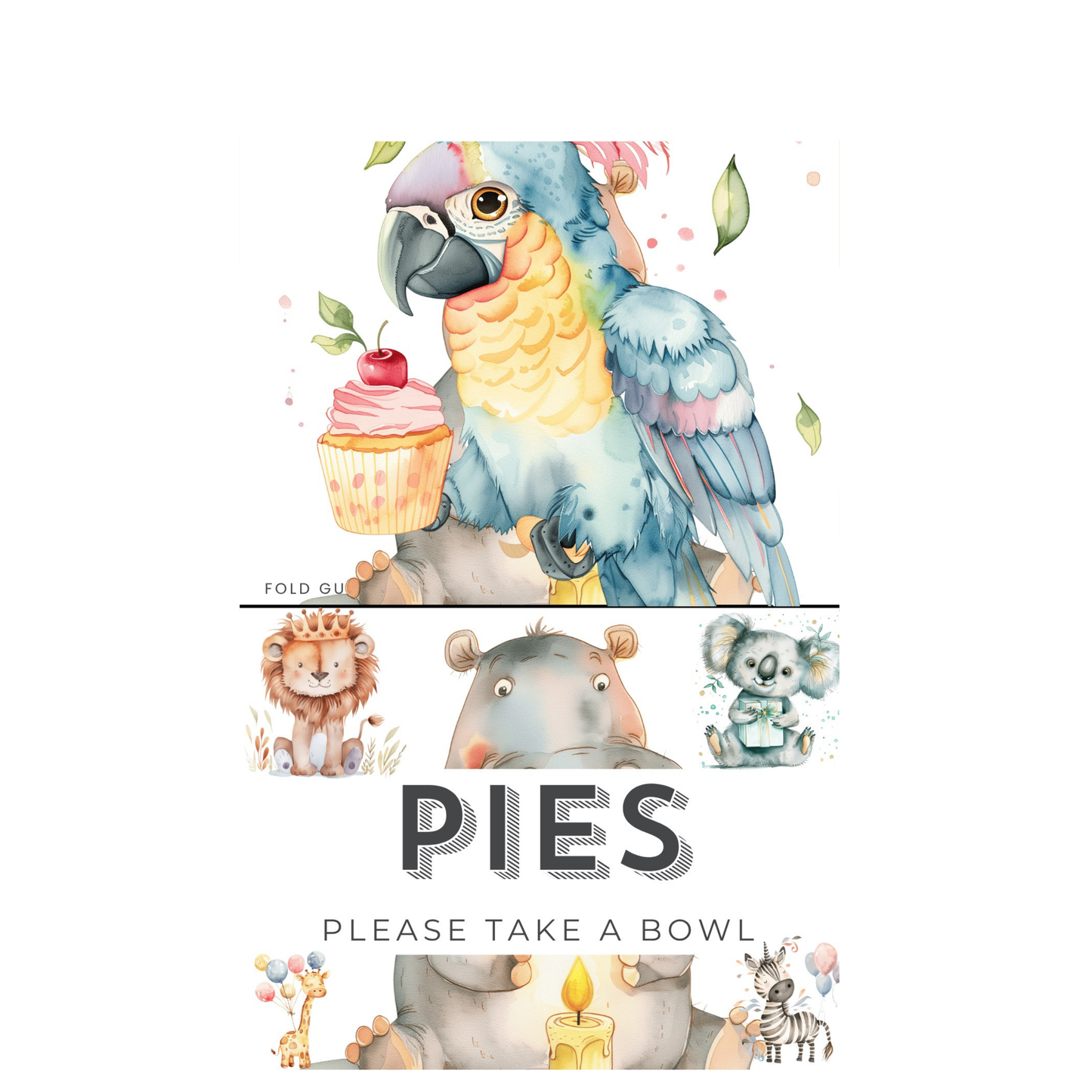 10th Birthday Food Labels