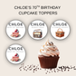 70th Birthday Cupcake Toppers Girl