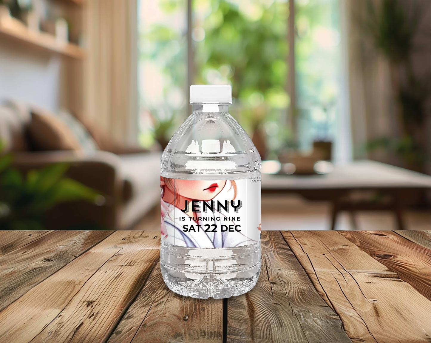 9th Birthday Water Bottle Label