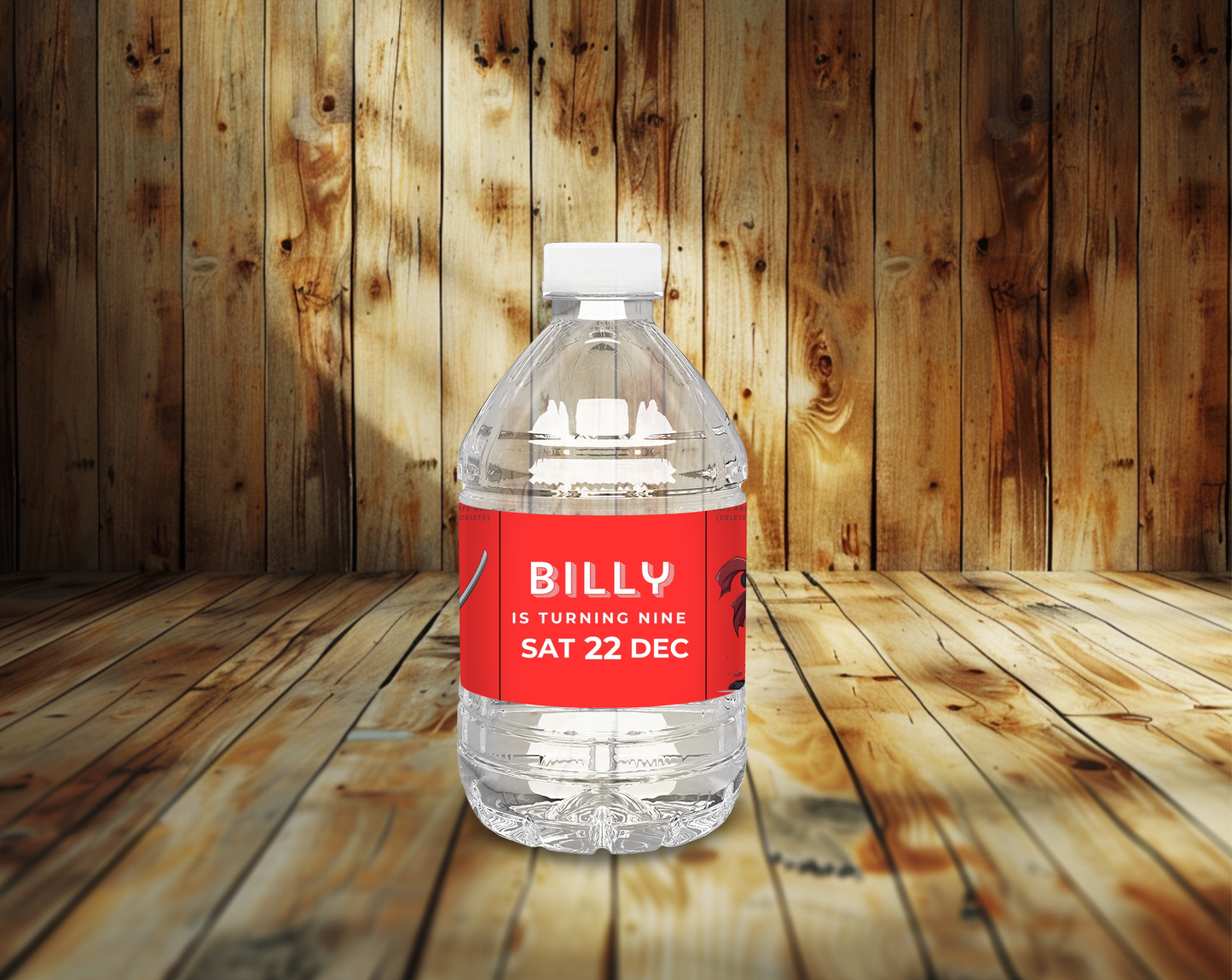 9th Birthday Water Bottle Label Male