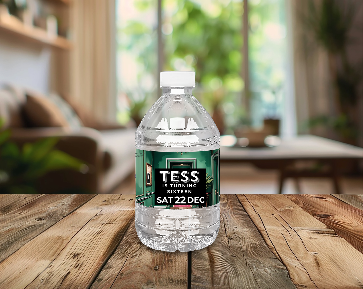 16th Birthday Water Bottle Label Female