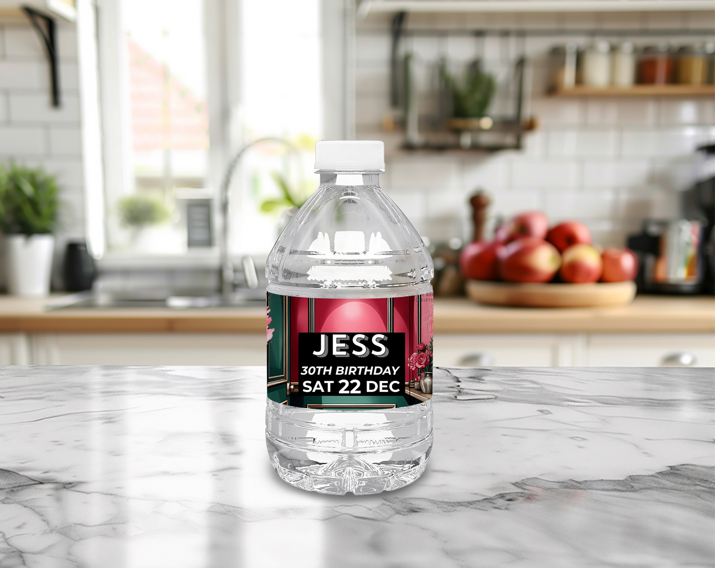 30th Birthday Water Bottle Label
