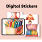 Arty Digital Sticker Sheets