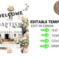 Baptism Welcome Sign