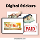 Pay Day Digital Stickers