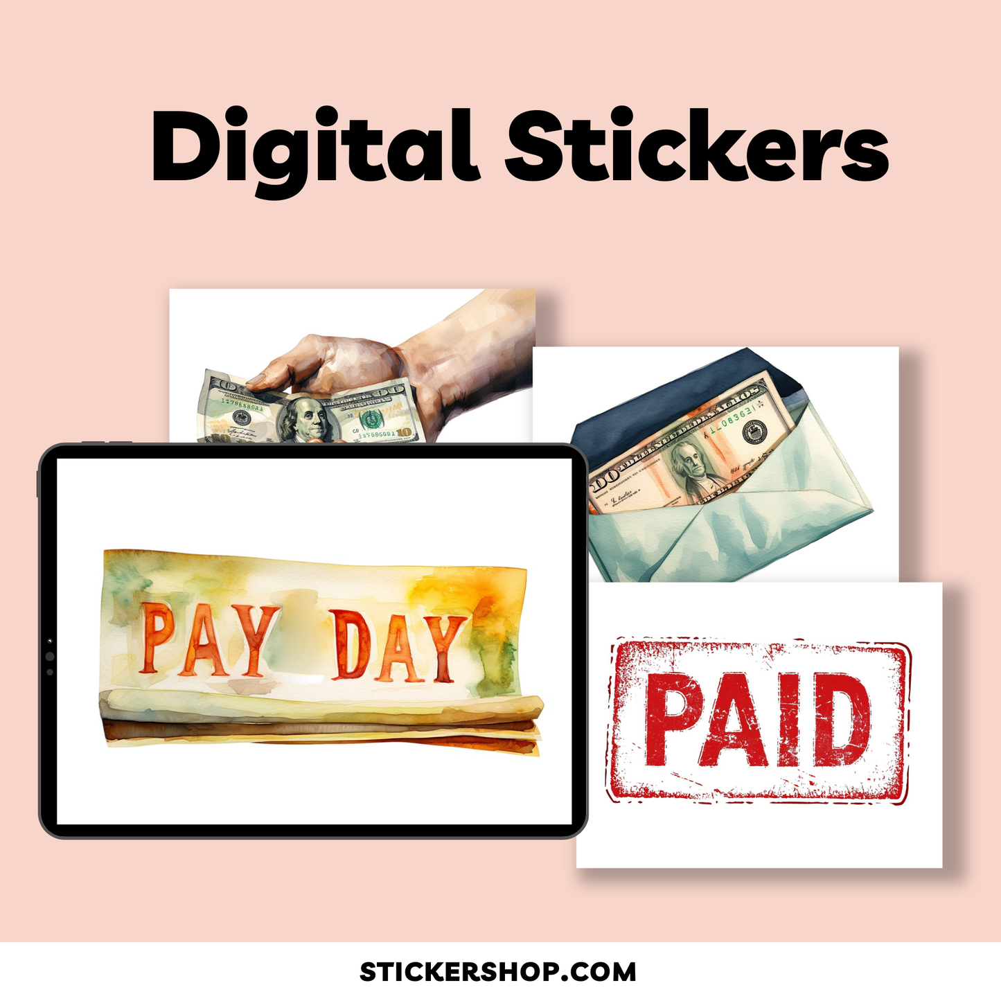 Pay Day Digital Stickers